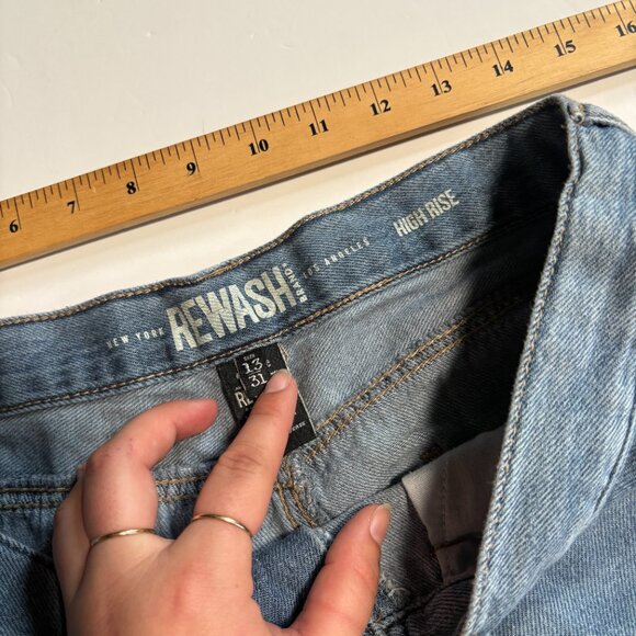 Rewash Lightweight Jeans Wide Leg High Rise Size 13/31 - Picture 4 of 9